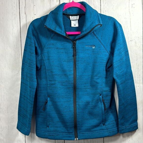 Columbia Womens Full Zip Fleece Jacket Blue Outdoor Activewear S Cozy Hiking - Picture 5 of 16